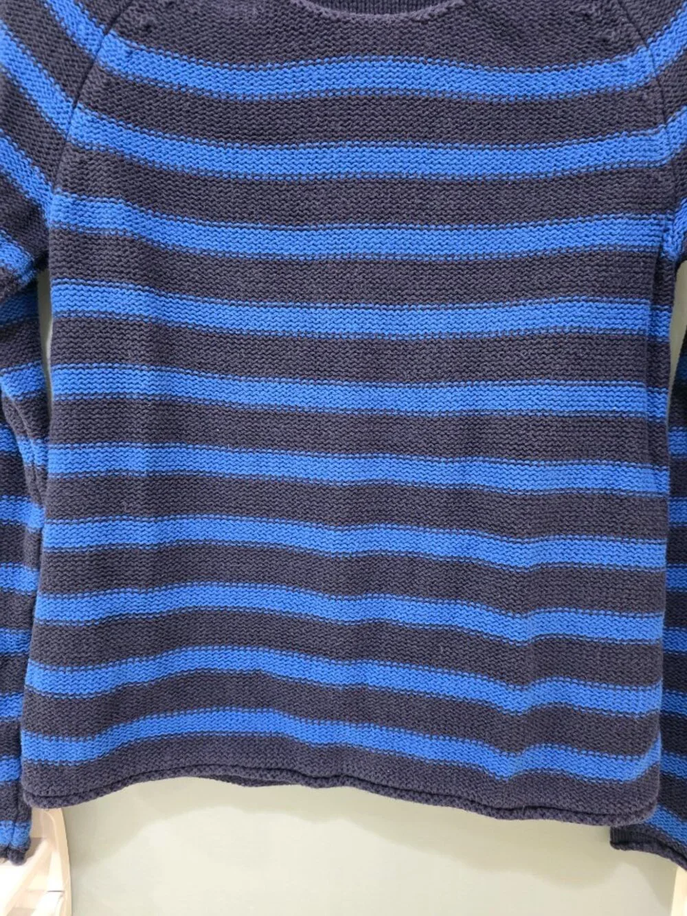 Old Navy Striped‎ Sweater – Women’s Small Blue & Navy Long Sleeve Pullover - Picture 7 of 10